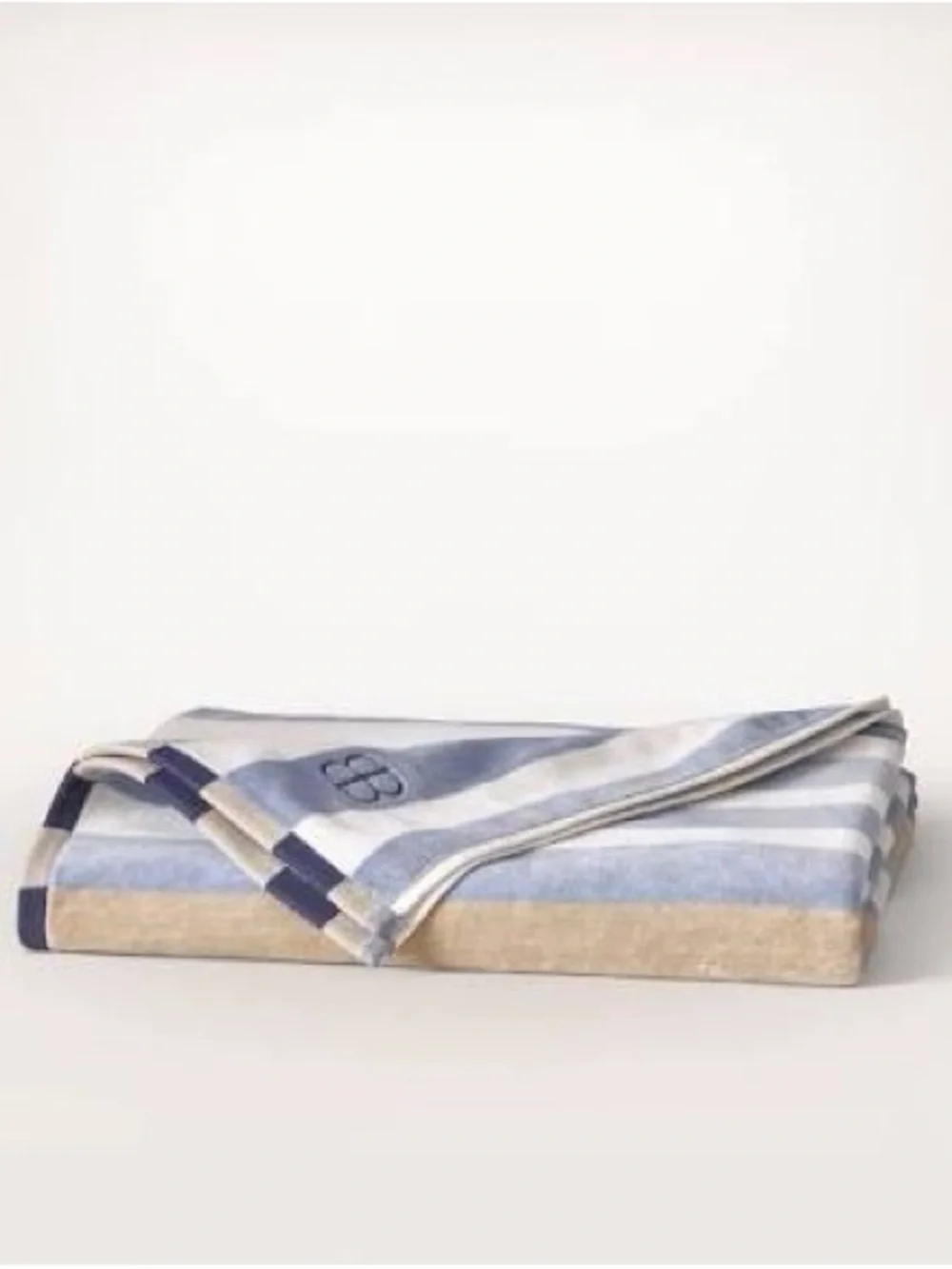 Boll & Branch Hydrangea Harbor Stripe beach towel 🏝️